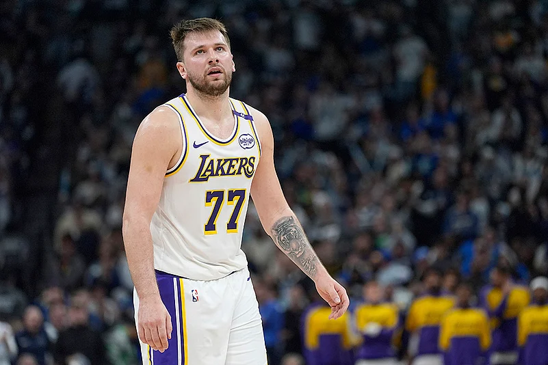 NBA Basketball game Los Angeles Lakers vs Minnesota Timberwolves: Luka Doncic