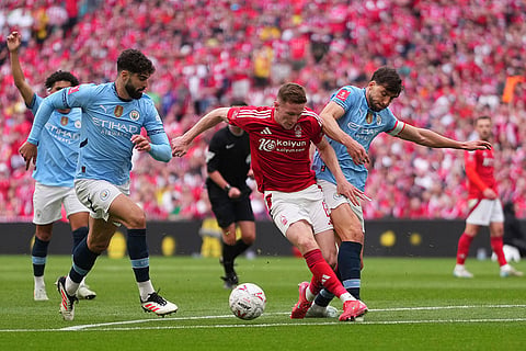 English FA Cup Semifinal Soccer Match: Manchester City vs Nottingham Forest