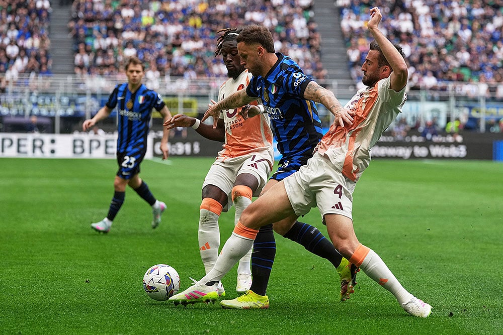 Italy Soccer Serie A Inter Milan vs AS Roma: Marko Arnautovic