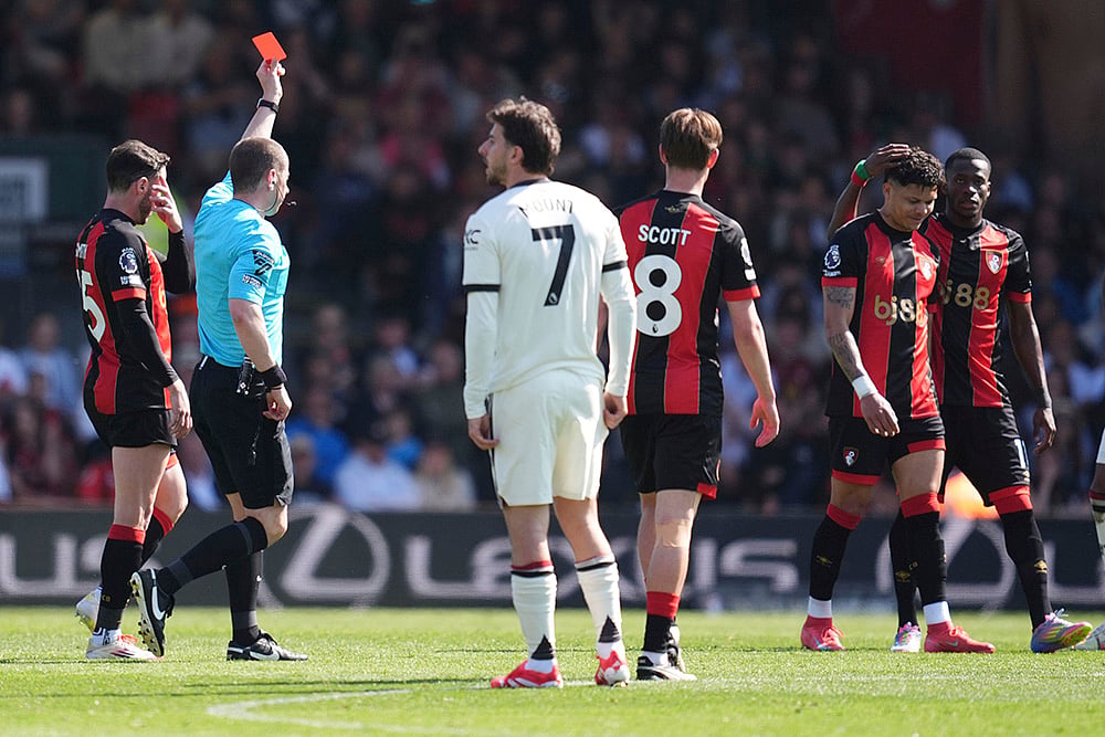 Britain Soccer Premier League AFC Bournemouth vs Manchester United: Peter Bankes, Evanilson