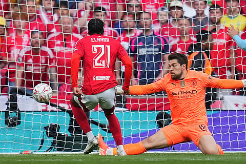 English FA Cup Semifinal Soccer Match: Nottingham Forest vs Manchester City