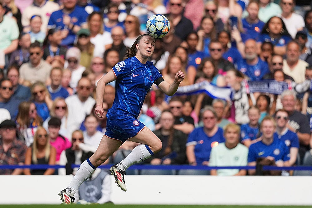 Britain Soccer Womens Champions League Chelsea FC vs FC Barcelona: Niamh Charles 