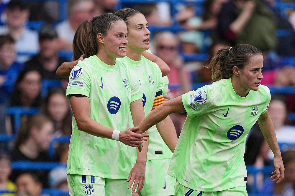 Britain Soccer Womens Champions League Chelsea FC vs FC Barcelona: Ewa Pajor