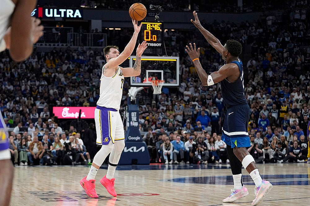 NBA Basketball game Los Angeles Lakers vs Minnesota Timberwolves: Luka Doncic
