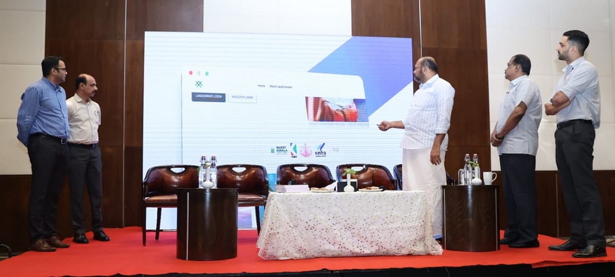 Minister for Industries, Law and Coir, Shri P Rajeeve launching the web portals