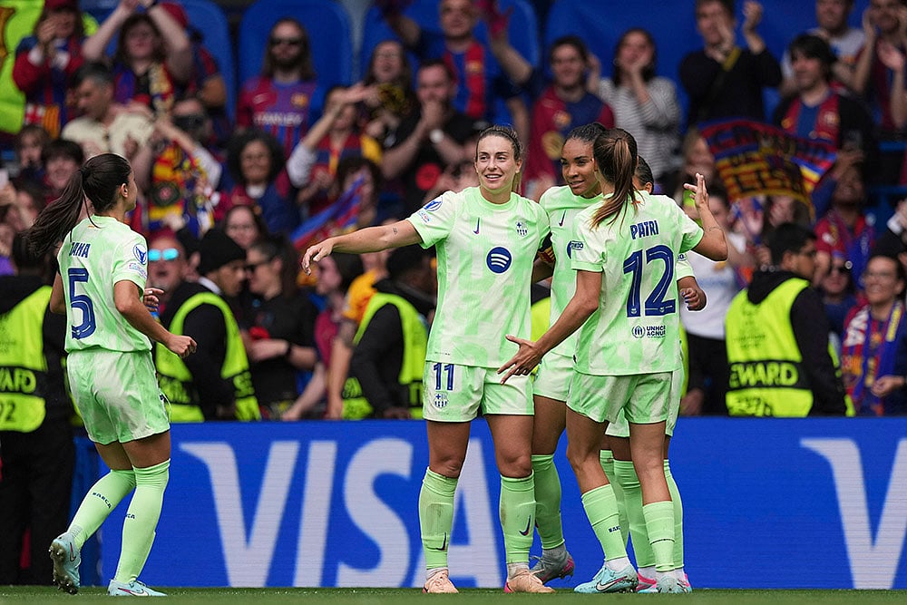 Britain Soccer Womens Champions League Chelsea FC vs FC Barcelona: Salma Paralluelo