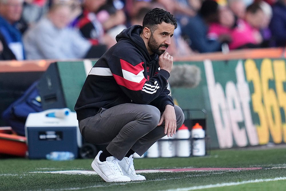 Britain Soccer Premier League AFC Bournemouth vs Manchester United: Ruben Amorim