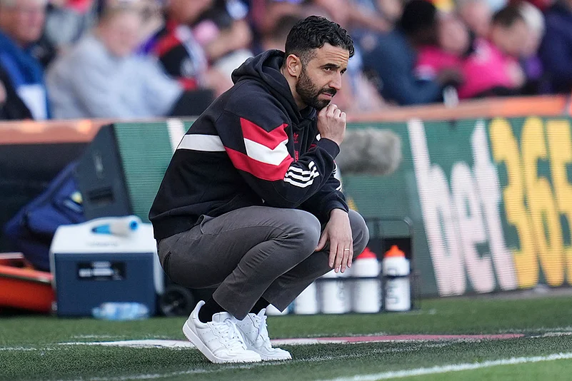 Britain Soccer Premier League AFC Bournemouth vs Manchester United: Ruben Amorim
