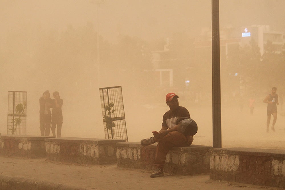 Dust storm in Dehradun