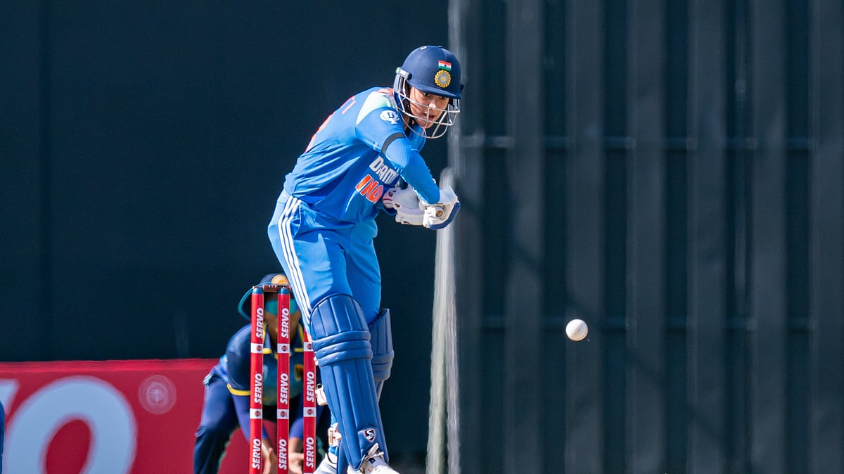 X/bcciwomen : Smriti Mandhana batting against Sri Lanka in the ongoing tri-series
