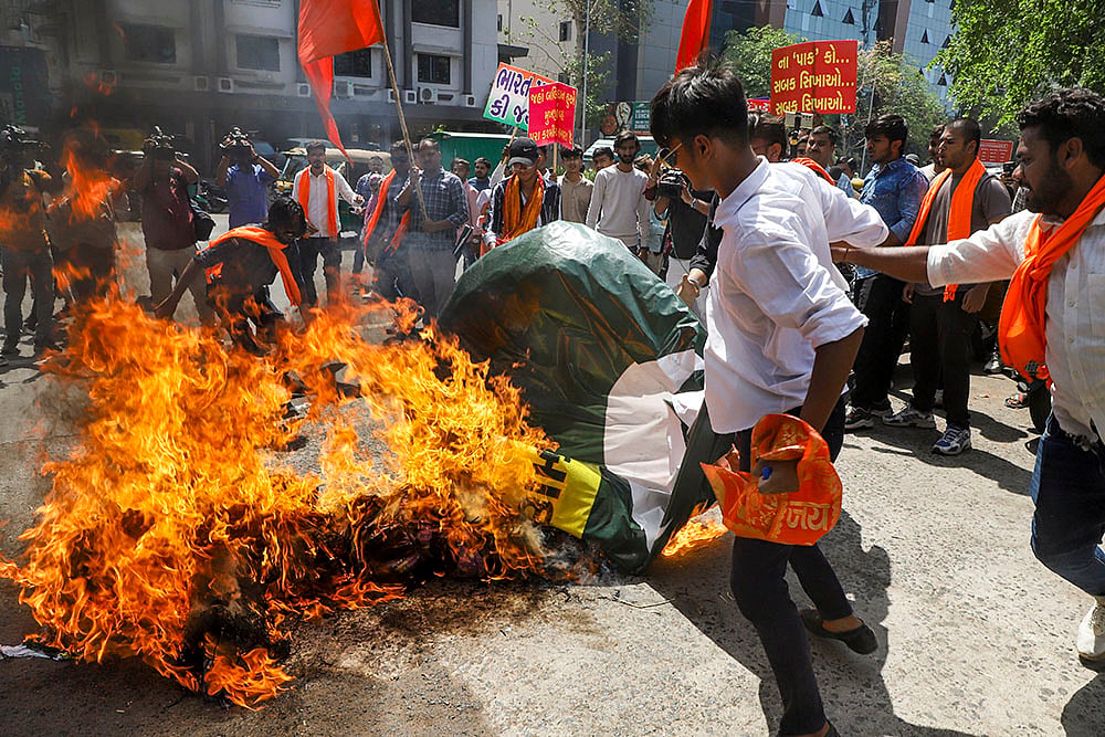 Protest against Pahalgam terror attack