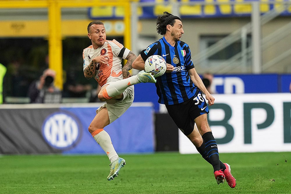 Italy Soccer Serie A Inter Milan vs AS Roma: Angelino
