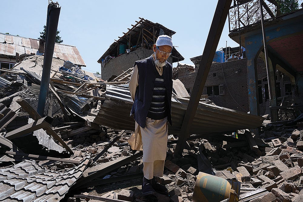Houses of terrorists demolished in J&K