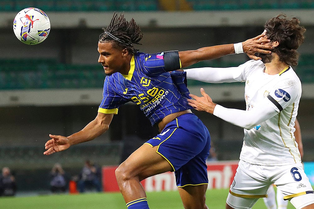 Italy soccer Serie A game Hellas Verona vs Cagliari: Ami Sarr