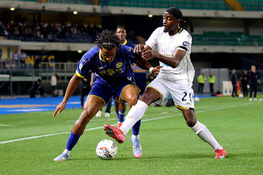 Italy soccer Serie A game Hellas Verona vs Cagliari: Ami Sarr