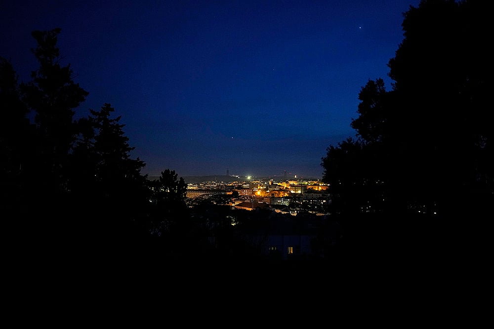 Portugal Power Outage: sky above Lisbon