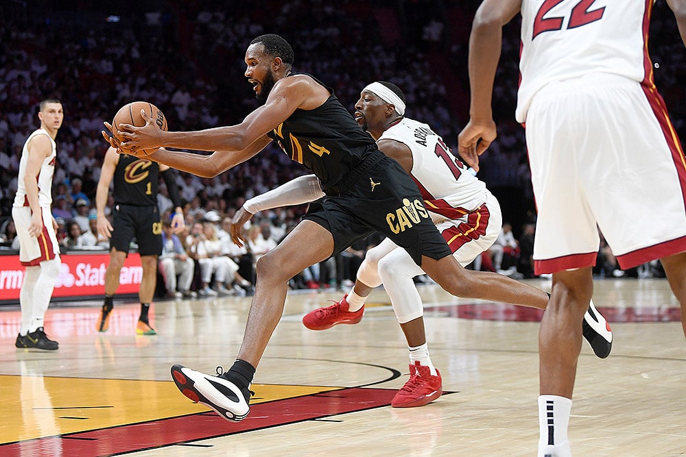 NBA basketball 2024-25 Playoffs Cleveland Cavaliers vs Miami Heat: Evan Mobley