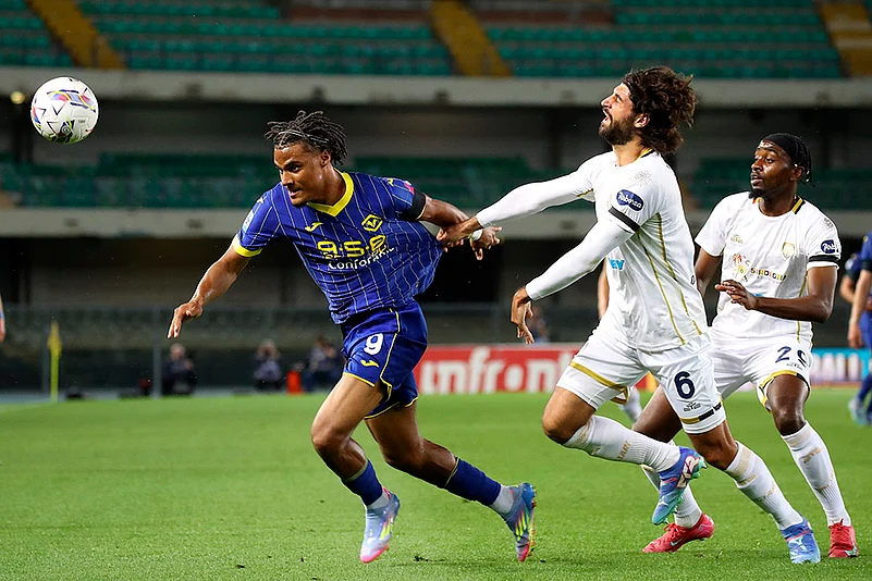 Italy soccer Serie A game Hellas Verona vs Cagliari: Sebastiano Luperto
