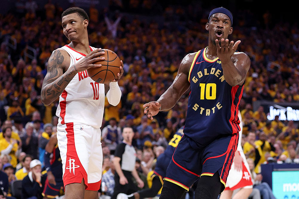 NBA basketball 2024-25 Playoffs Golden State Warriors vs Houston Rockets: Jimmy Butler III