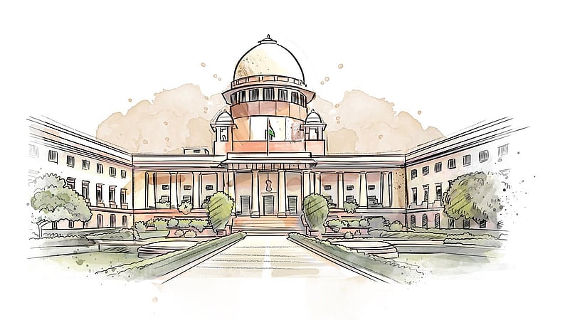 Supreme Court of India | Illustration by Saahil for Outlook India