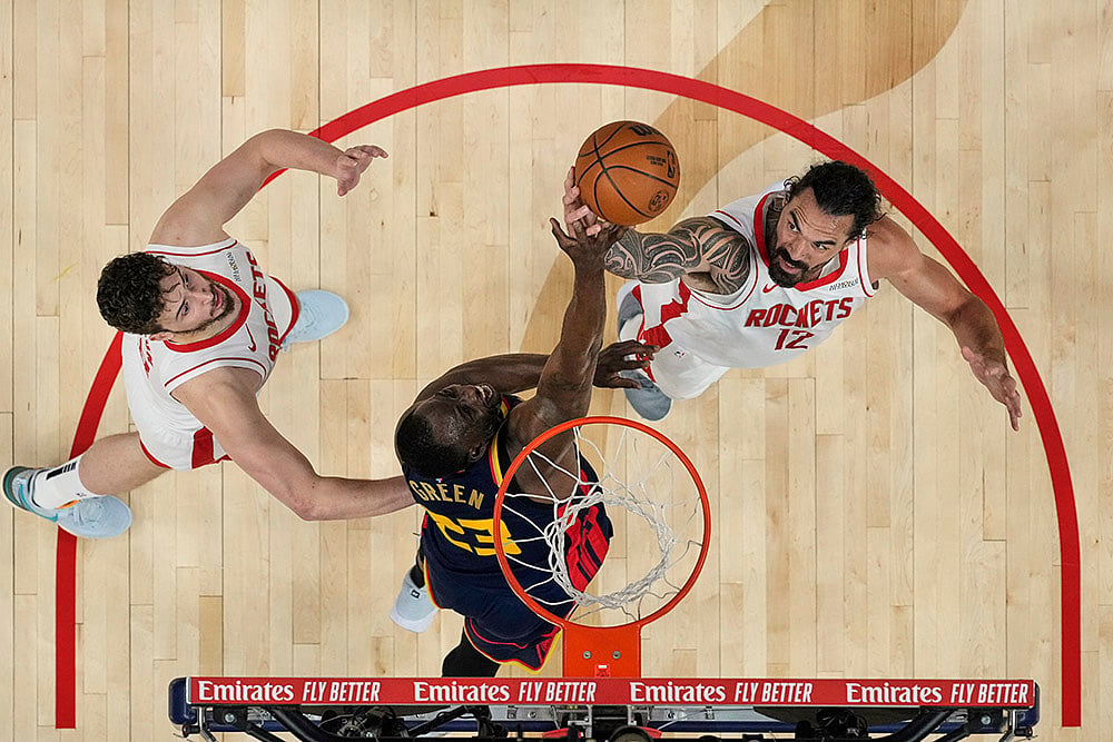 NBA basketball 2024-25 Playoffs Golden State Warriors vs Houston Rockets: Draymond Green