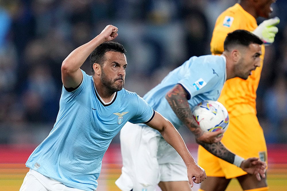 Italy soccer Serie A game Lazio vs Parma: Pedro