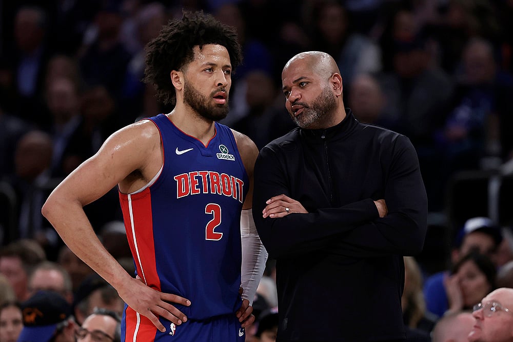 NBA Basketball 2024-25 Playoffs Round 1 Detroit Pistons vs New York Knicks: J.B. Bickerstaff