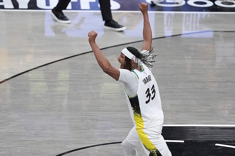 NBA Basketball 2024-25 Playoffs Round 1 Indiana Pacers vs Milwaukee Bucks: Myles Turner