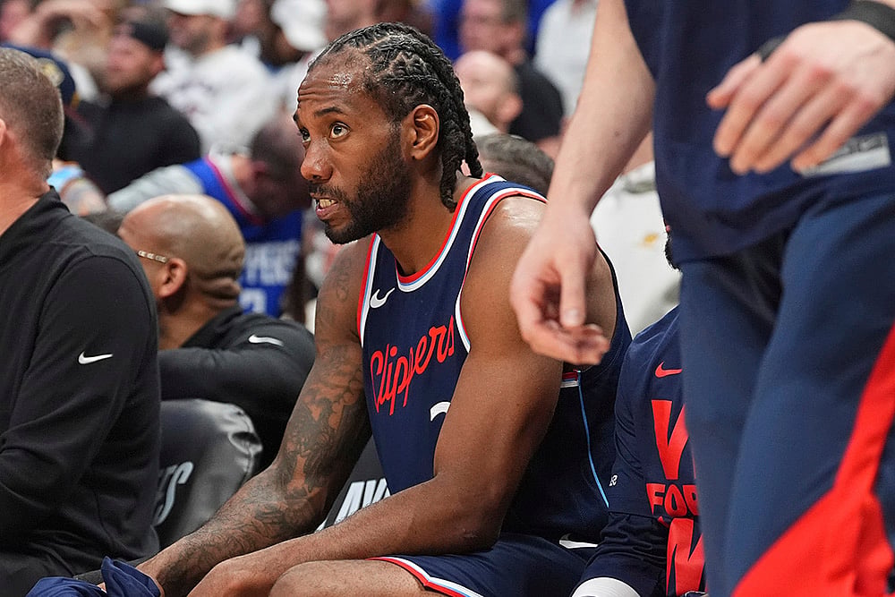 NBA Basketball 2024-25 Playoffs Round 1 Los Angeles Clippers vs Denver Nuggets: Kawhi Leonard
