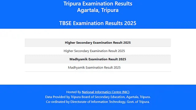 Tripura Board Exams Results Out