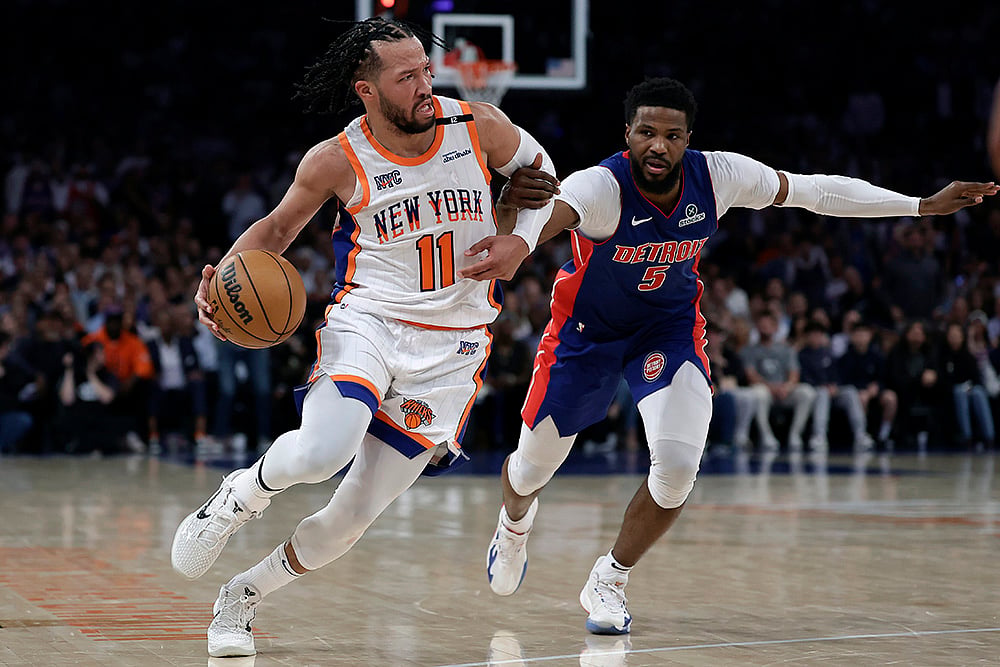 NBA Basketball 2024-25 Playoffs Round 1 Detroit Pistons vs New York Knicks: Jalen Brunson