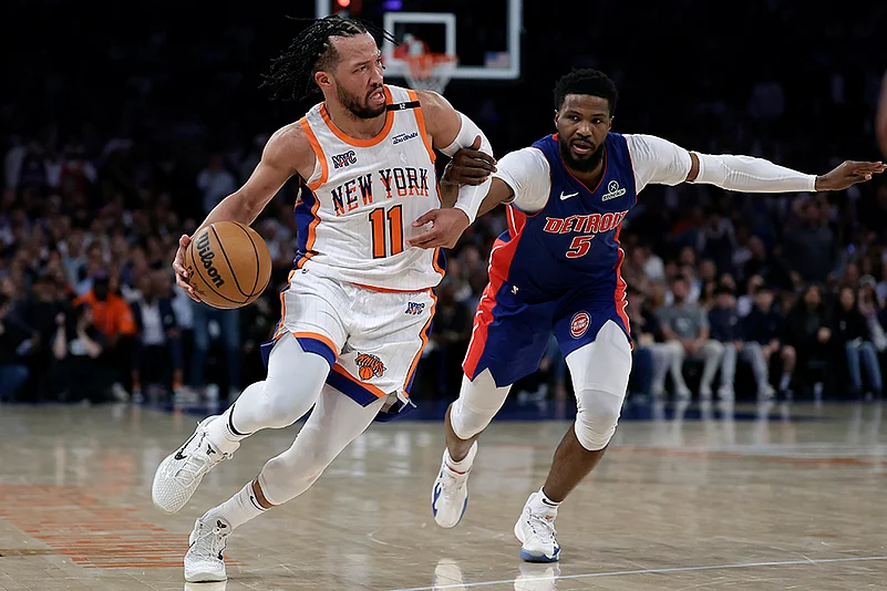 NBA Basketball 2024-25 Playoffs Round 1 Detroit Pistons vs New York Knicks: Jalen Brunson
