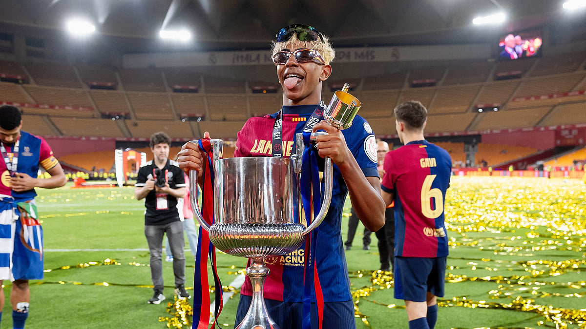 Lamine Yamal helped Barcelona lift the Copa del Rey title last weekend
