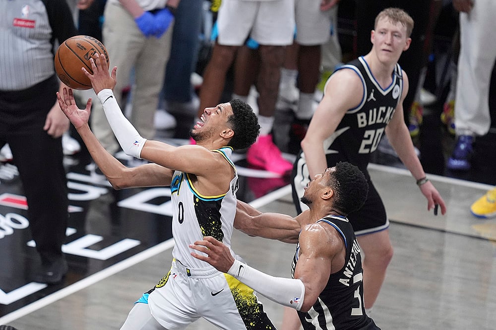 NBA Basketball 2024-25 Playoffs Round 1 Indiana Pacers vs Milwaukee Bucks: Tyrese Haliburton