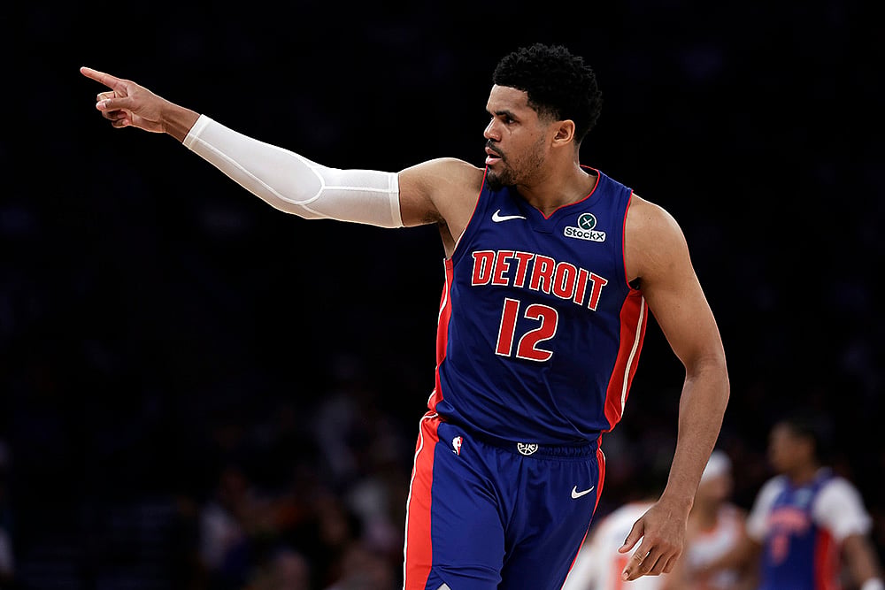 NBA Basketball 2024-25 Playoffs Round 1 Detroit Pistons vs New York Knicks: Tobias Harris