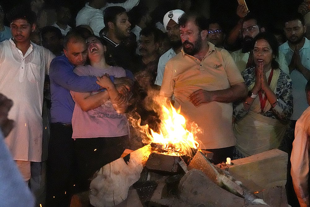 Vinay Narwal cremation