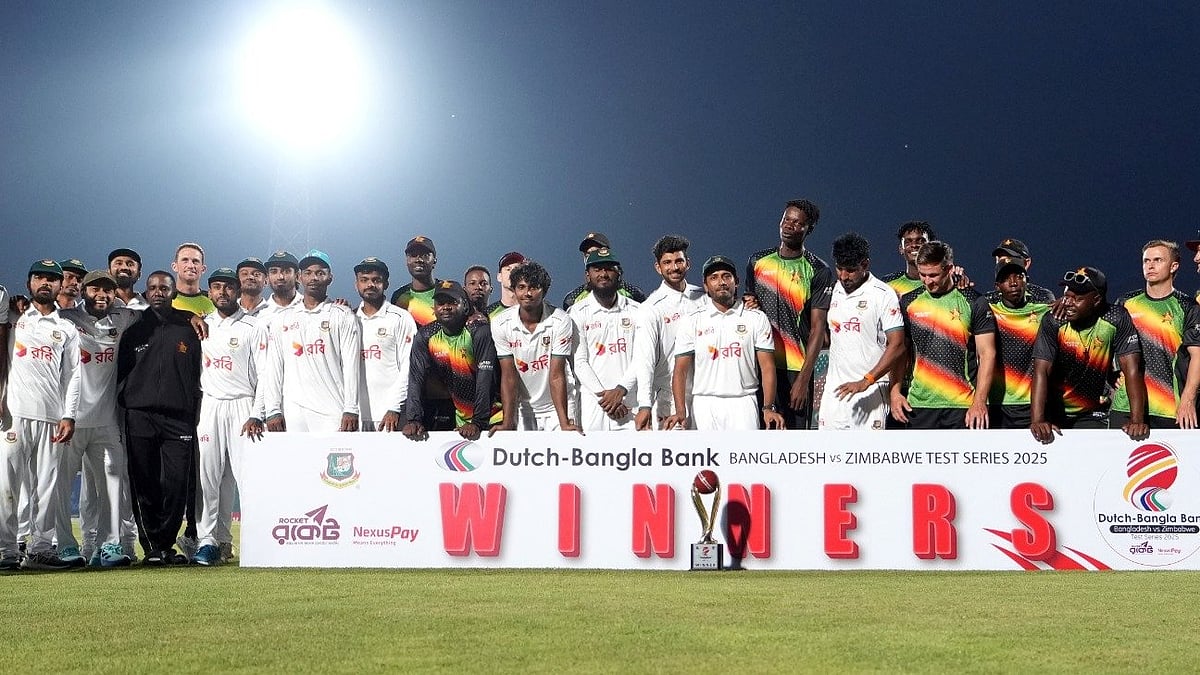 X/Zimbabwe Cricket : Bangladesh and Zimbabwe share the trophy after the series is levelled 1-1.