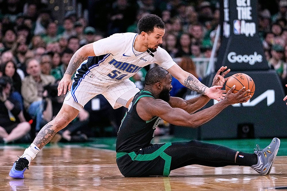 NBA Basketball 2024-25 Playoffs Round 1 Orlando Magic vs Boston Celtics: Jaylen Brown