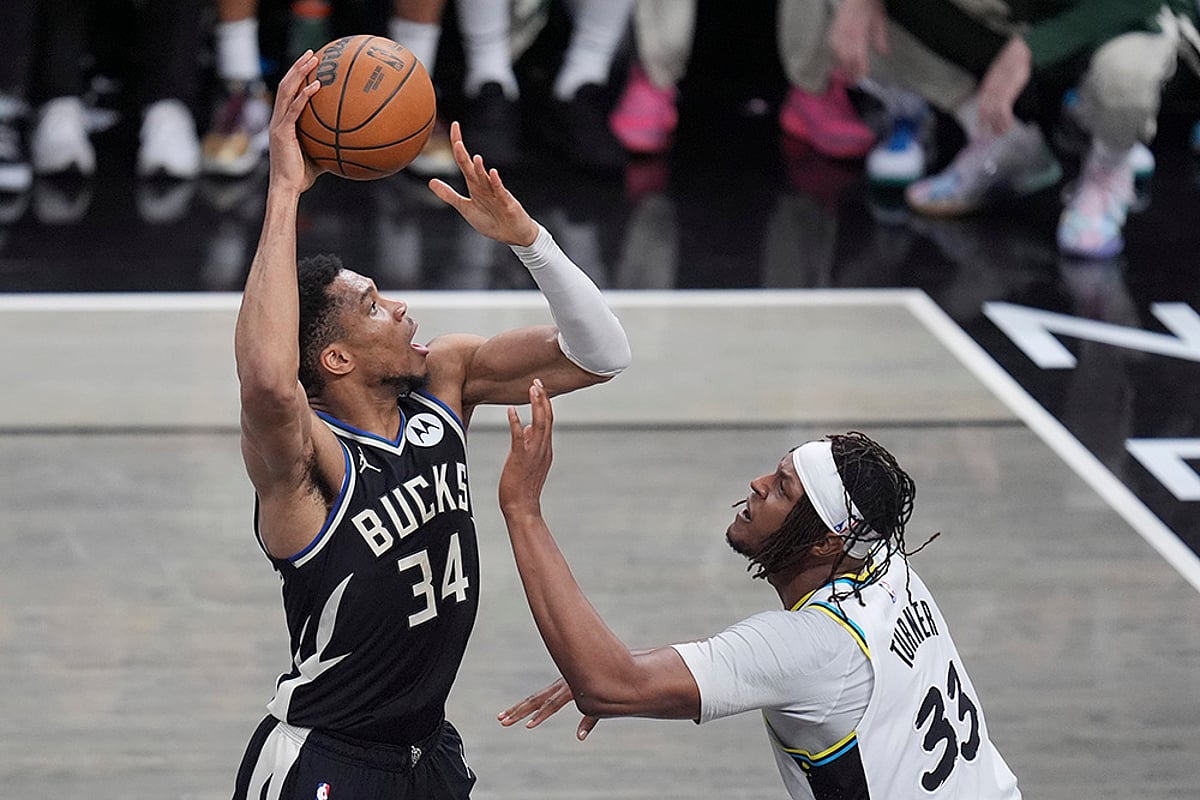 NBA Basketball 2024-25 Playoffs Round 1 Indiana Pacers vs Milwaukee Bucks: Giannis Antetokounmpo