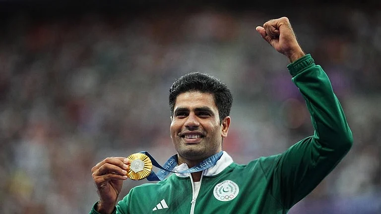 Pakistan's Olympic gold-medal winner javelin thrower, Arshad Nadeem. - Photo: X | Arshad Nadeem