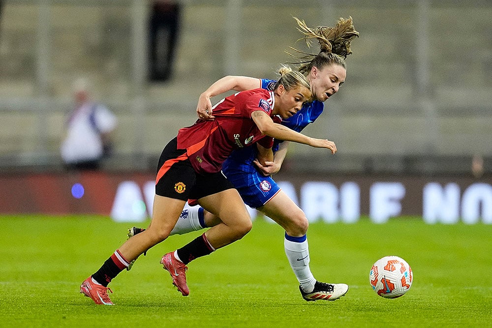 Britain Soccer Womens Super League Chelsea vs Manchester United: Celin Bizet Ildhusoy