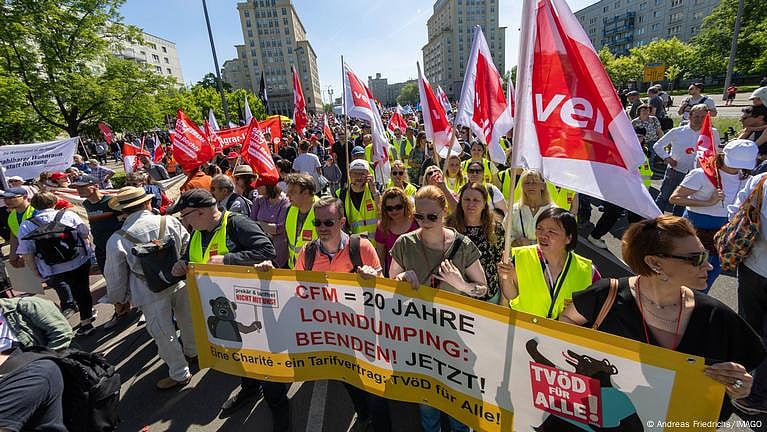 X.com : The chancellor's center-left Social Democrats have long-standing ties to organized labor groups.
