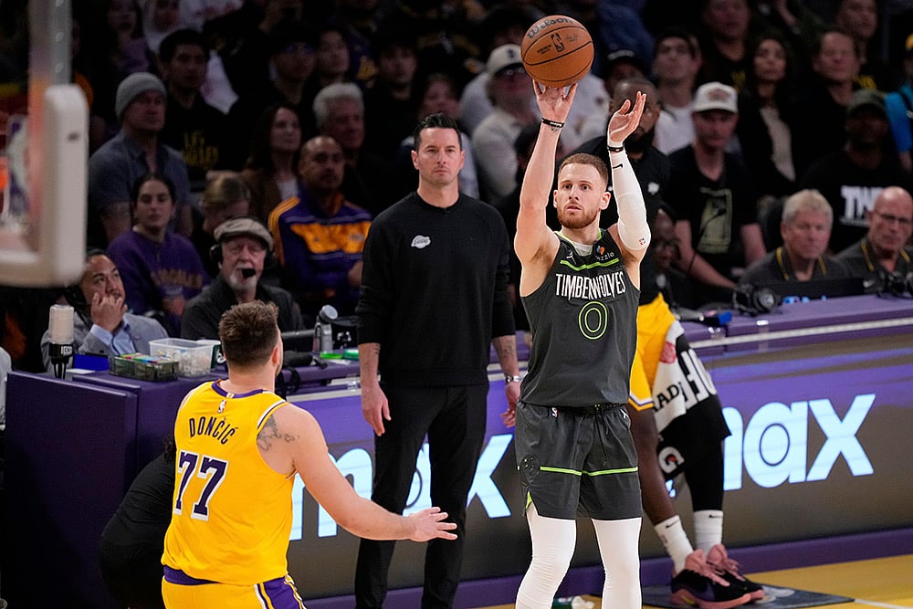NBA 2024-25 Playoffs Game 5 Minnesota Timberwolves vs Los Angeles Lakers: Donte DiVincenzo