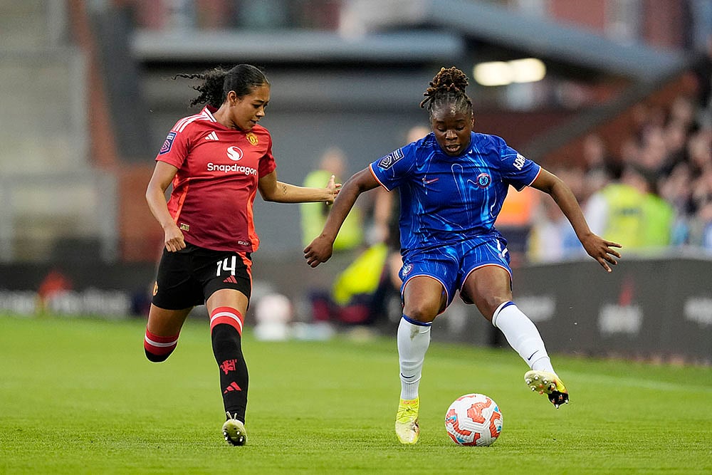 Britain Soccer Womens Super League Chelsea vs Manchester United: Jayde Riviere