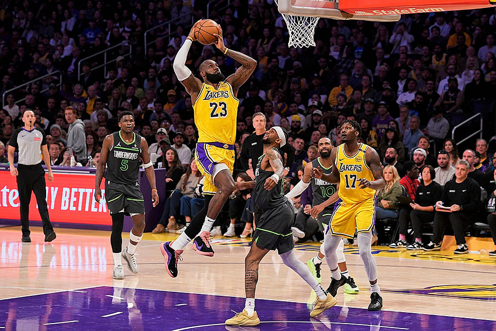 NBA 2024-25 Playoffs Game 5 Minnesota Timberwolves vs Los Angeles Lakers: LeBron James