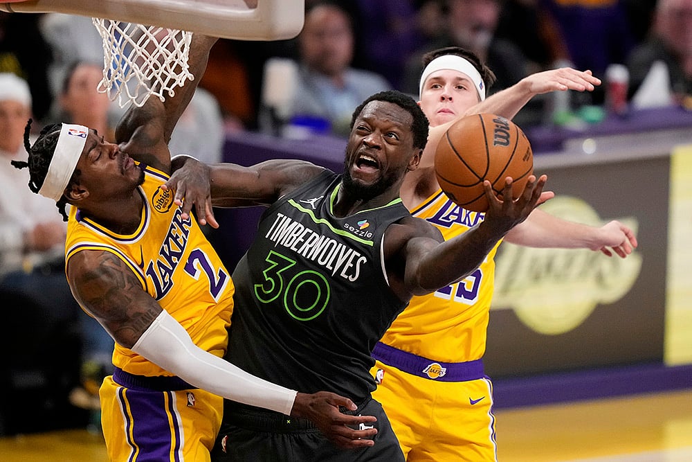 NBA 2024-25 Playoffs Game 5 Minnesota Timberwolves vs Los Angeles Lakers: Julius Randle 