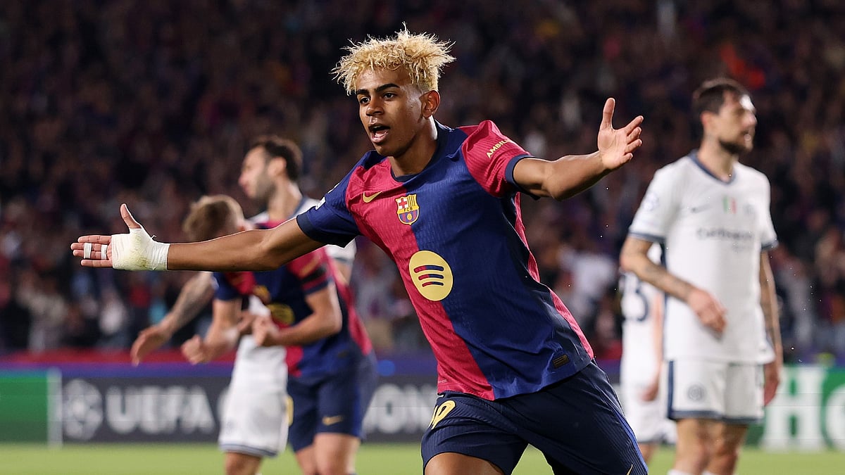 Barcelona's Lamine Yamal - null