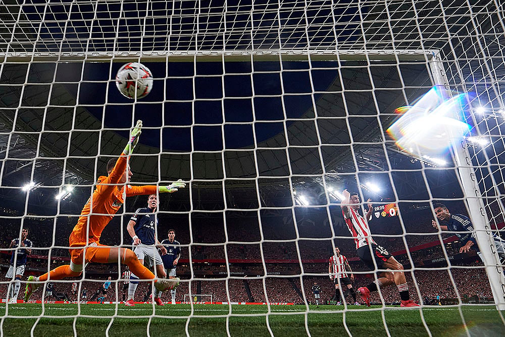 Spain Soccer Europa League Semi-Final match Athletic Bilbao vs Manchester United: Casemiro