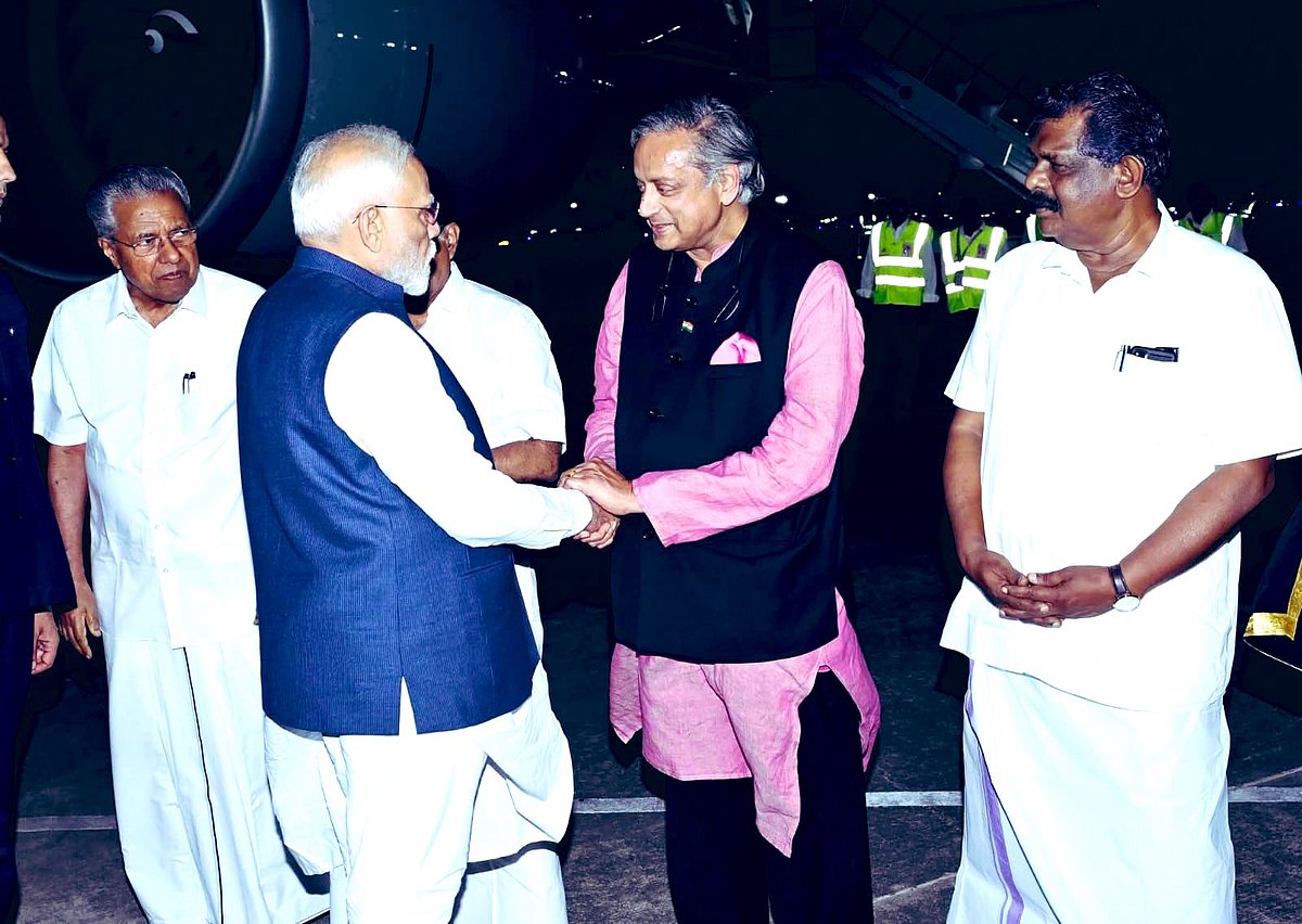 X/@ShashiTharoor : Representative image: Shashi Tharoor and Narendra Modi