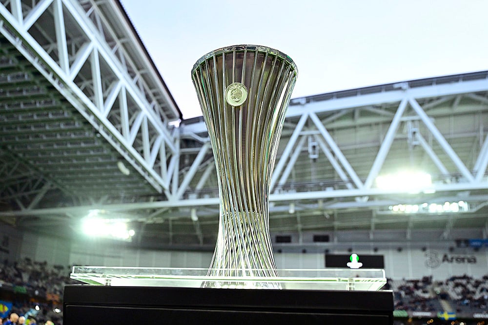 Sweden Soccer UEFA Conference Legue 2024-25 Djurgarden vs Chelsea: Conference League trophy